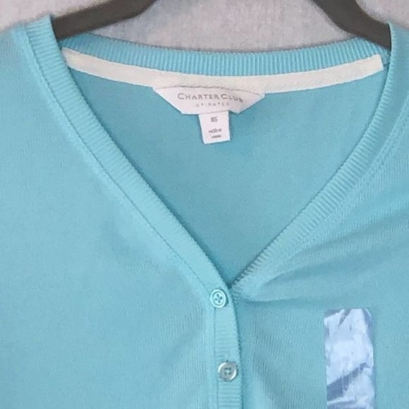 Charter Club Super Soft Knit Henley Top XS - Picture 4 of 8